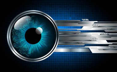 Geleceğin gözü. vektör illüstrasyonu