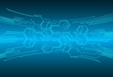 Soyut teknoloji geçmişi. Vektör illüstrasyonu.