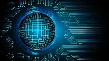 Devre kartlı soyut teknoloji arkaplanı