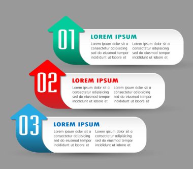Modern tasarım şablonunun vektör çizimi