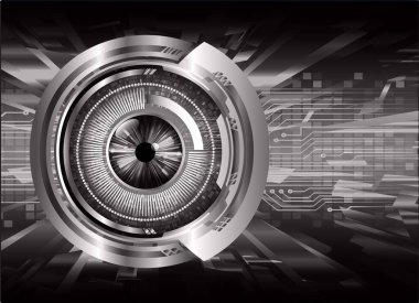 Fütürist teknolojiye sahip soyut arkaplan