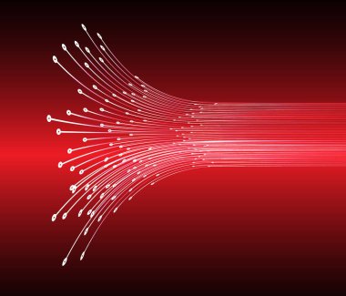 Dalga ve çizgilerle soyut arkaplan