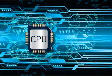 Çip ve ikili kodlu soyut arkaplan