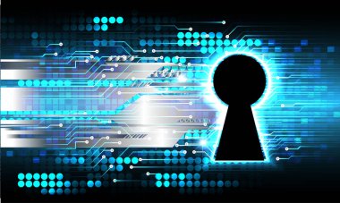 Veri güvenliği kavramının vektör illüstrasyonu