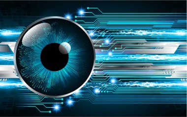 İnsan kullanıcısının gözü. vektör illüstrasyonu