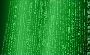 Yeşil matrisli ikili kod arkaplanı