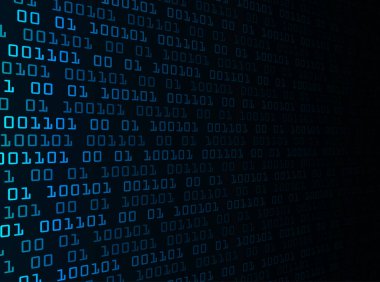 ikili kod arkaplanı. vektör illüstrasyonu