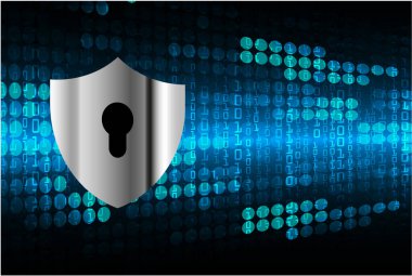 Güvenlik sistemi konsepti kalkan simgesi tasarımı, vektör illüstrasyonu 10 eps grafik.