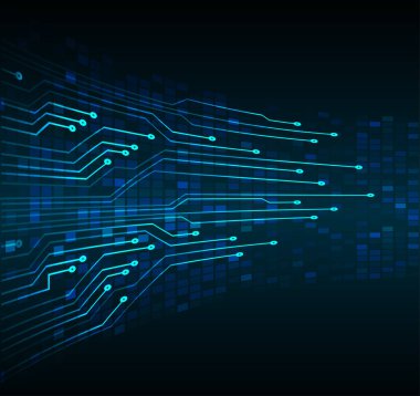 soyut teknoloji devre kartı arkaplan vektörü