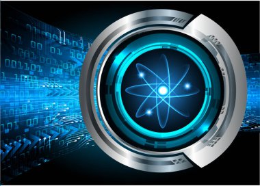 Fütürist elementlere sahip soyut teknoloji arkaplanı