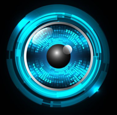 Gelecek için bir arkaplan vektör illüstrasyonu