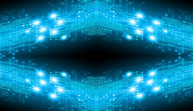 Devre kartlı soyut mavi arkaplan