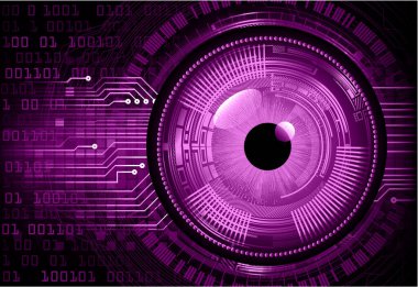 Kilitli bir gözün dijital illüstrasyonu