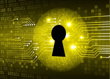 Asma kilitli devre kartı ve ikili kod