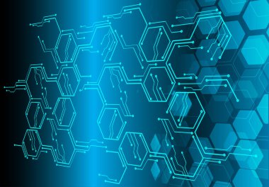 Altıgen elementli soyut arkaplan