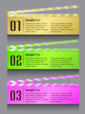 İçeriğiniz için soyut arkaplan ve tasarım şablonuna sahip vektör pankartı