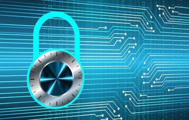 Bir devre kartının vektör illüstrasyonu