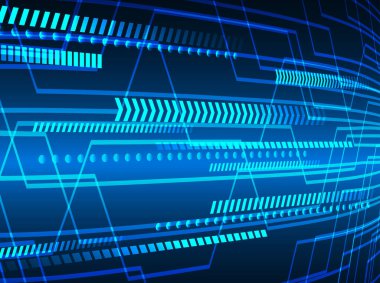 Fütürist devre kartı ile soyut arkaplan