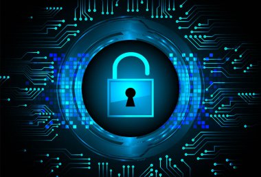 Güvenlik kavramının vektör çizimi