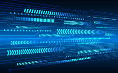 Mavi devre kartı ile soyut arkaplan