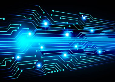 Devre kartı, vektör illüstrasyonu