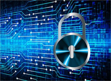 Bilgisayar devre kartının 3d illüstrasyonu