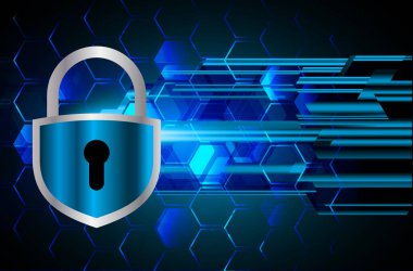 Veri güvenliği kavramına sahip soyut arkaplan