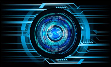 Gelecekçi teknoloji arkaplanının vektör dijital illüstrasyonu