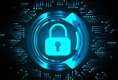 Güvenlik kavramının vektör çizimi