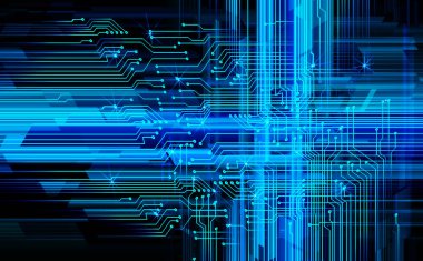 Bilgisayar devresi olan soyut teknoloji arkaplanı