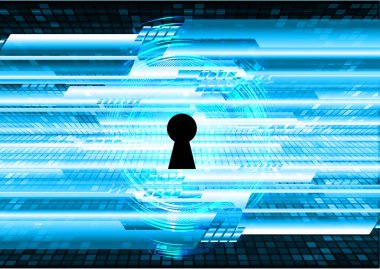 Veri güvenlik sistemi ile soyut arkaplan