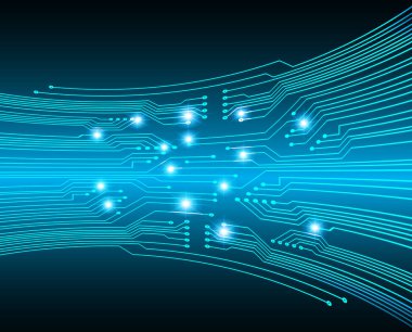 Devre kartlı soyut mavi arkaplan