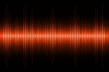 Bir ses dalgasının vektör illüstrasyonu