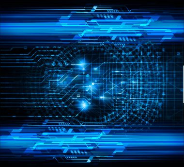 Fütürist teknolojiye sahip soyut arkaplan