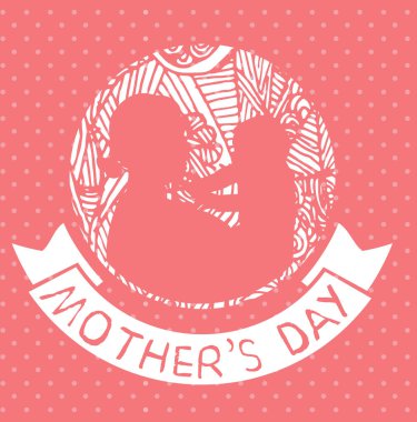 Mutlu Sevgililer Günü kartı ve tatlı bir karikatür kalbi.