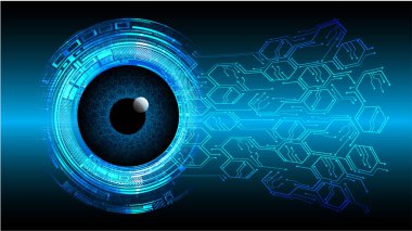 Sanal ekranlı soyut teknoloji arkaplanı