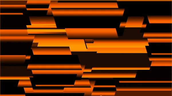 Abstraktní Pozadí Černými Oranžovými Pruhy — Stockový vektor