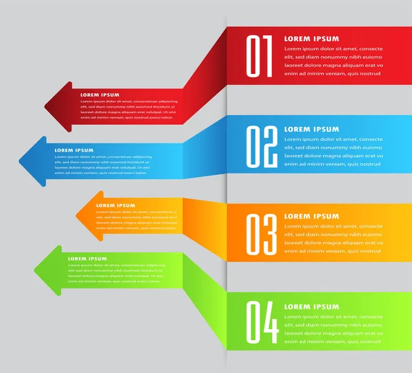 Ilustración Vectorial Plantilla Infografía Empresarial — Archivo Imágenes Vectoriales