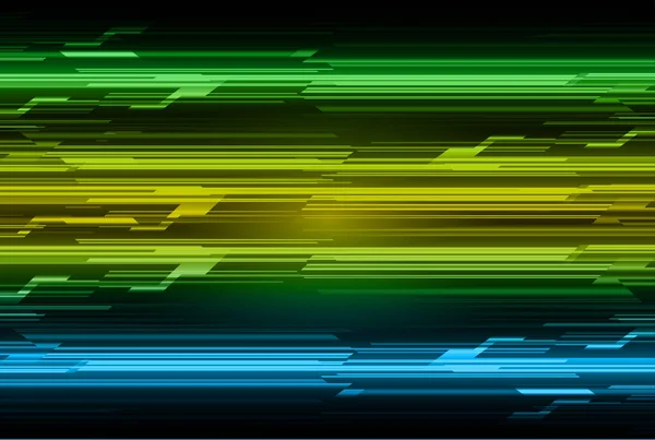 Abstrakter Hintergrund Mit Grünen Linien Und Wellen — Stockvektor
