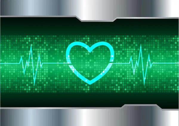 Heart Beat Tablet — Stock Vector