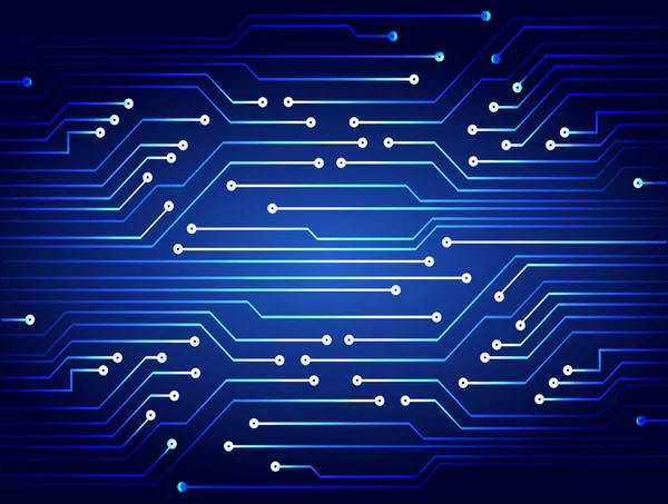 Circuit Board Electronic Microchip — Stock Vector