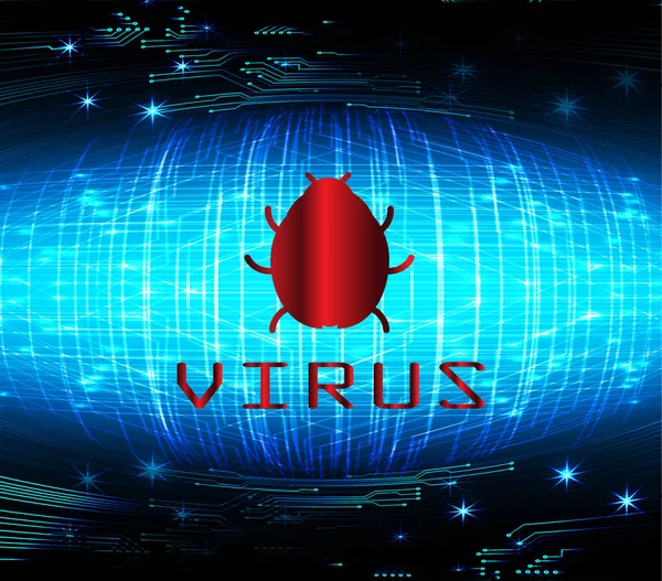 Fond Virus Avec Globe Bouclier — Image vectorielle