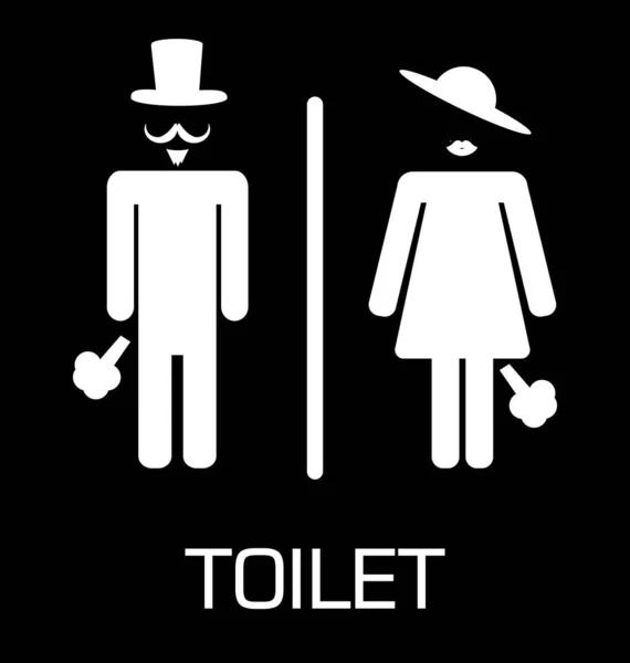 Jeu Icônes Vectorielles Toilettes — Image vectorielle