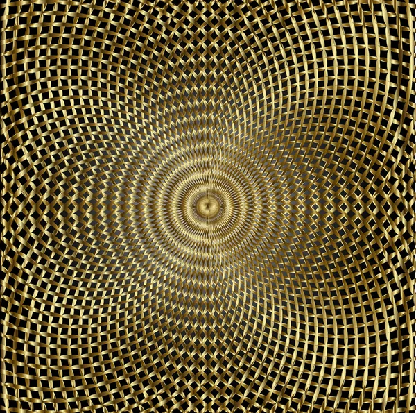 Золотой Абстрактный Фон Золотыми Кругами — стоковый вектор