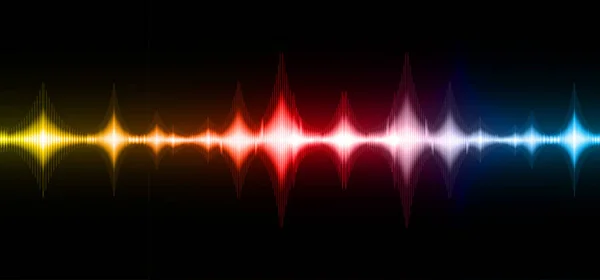 Abstract Sound Wave Vector Background — Stock Vector