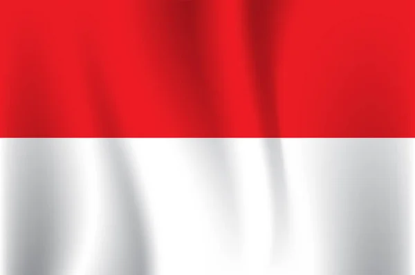Realistyczna Flaga Austrii Falującej Powierzchni Wiatru Ilustracja Wektora — Wektor stockowy