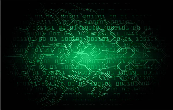 Fondo Abstracto Con Código Binario Circuito — Archivo Imágenes Vectoriales