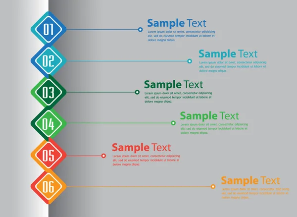 Modèles Infographie Vectorielle Pour Les Présentations Professionnelles Conception Web — Image vectorielle