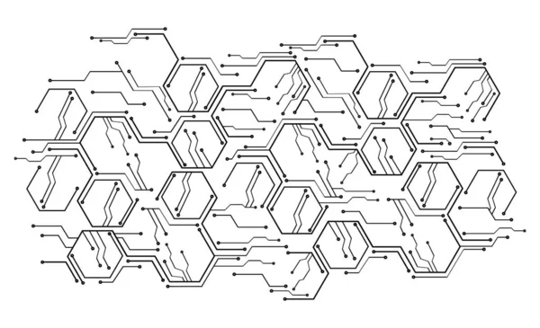 Absztrakt Technológiai Háttér Vektorillusztráció — Stock Vector