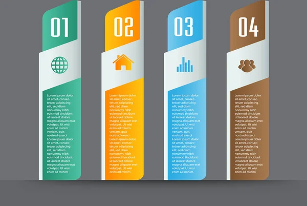Vektorillustration Der Geschäftsinformationsgrafik Vorlage — Stockvektor